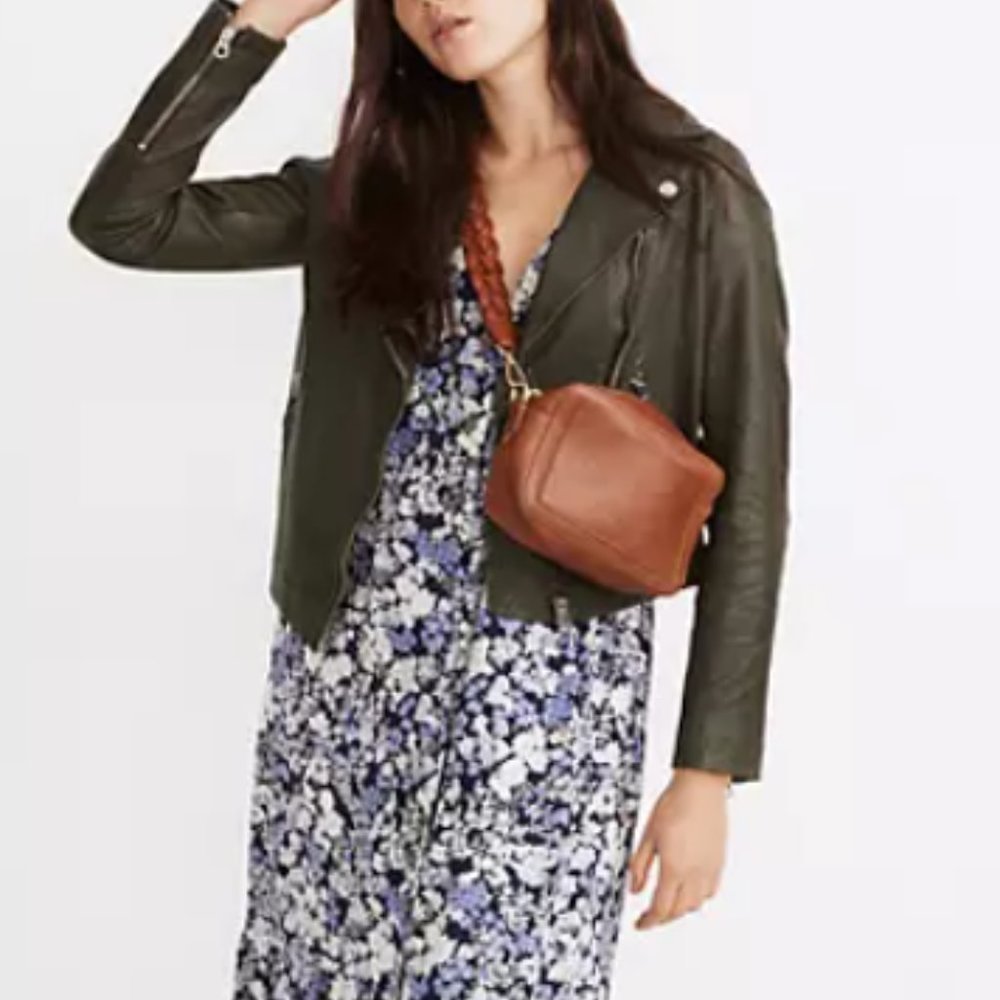 Washed Leather Motorcycle Jacket